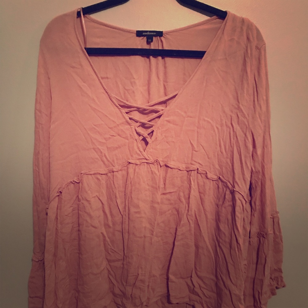 Pink Peasant Top
